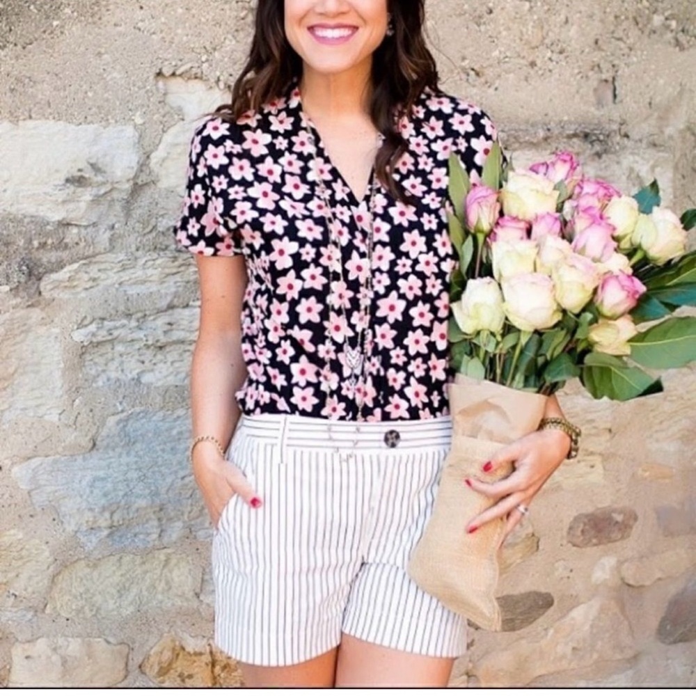 CAbi Harmony Pink Daisy Blouse